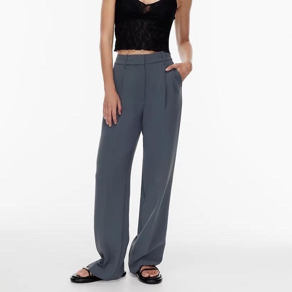 Aritzia Pants - BNWT Effortless pants in echo grey